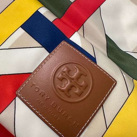 NWT! NEW! Tory Burch Ella Market Tote Bag -Large -Nylon Gracie Basket Weave - Picture 5 of 10